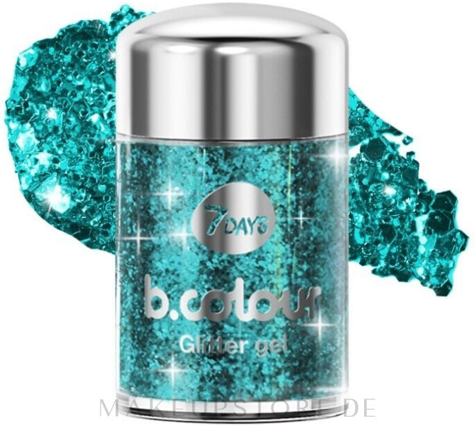 7 Days B.Colour We Face & Body Glitter Gel - Glitzergel für Gesicht und Körper