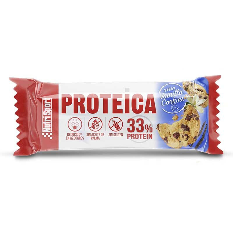 NUTRISPORT 33% Protein 44gr Protein Bar Vanilla&Cookies 1 Unit