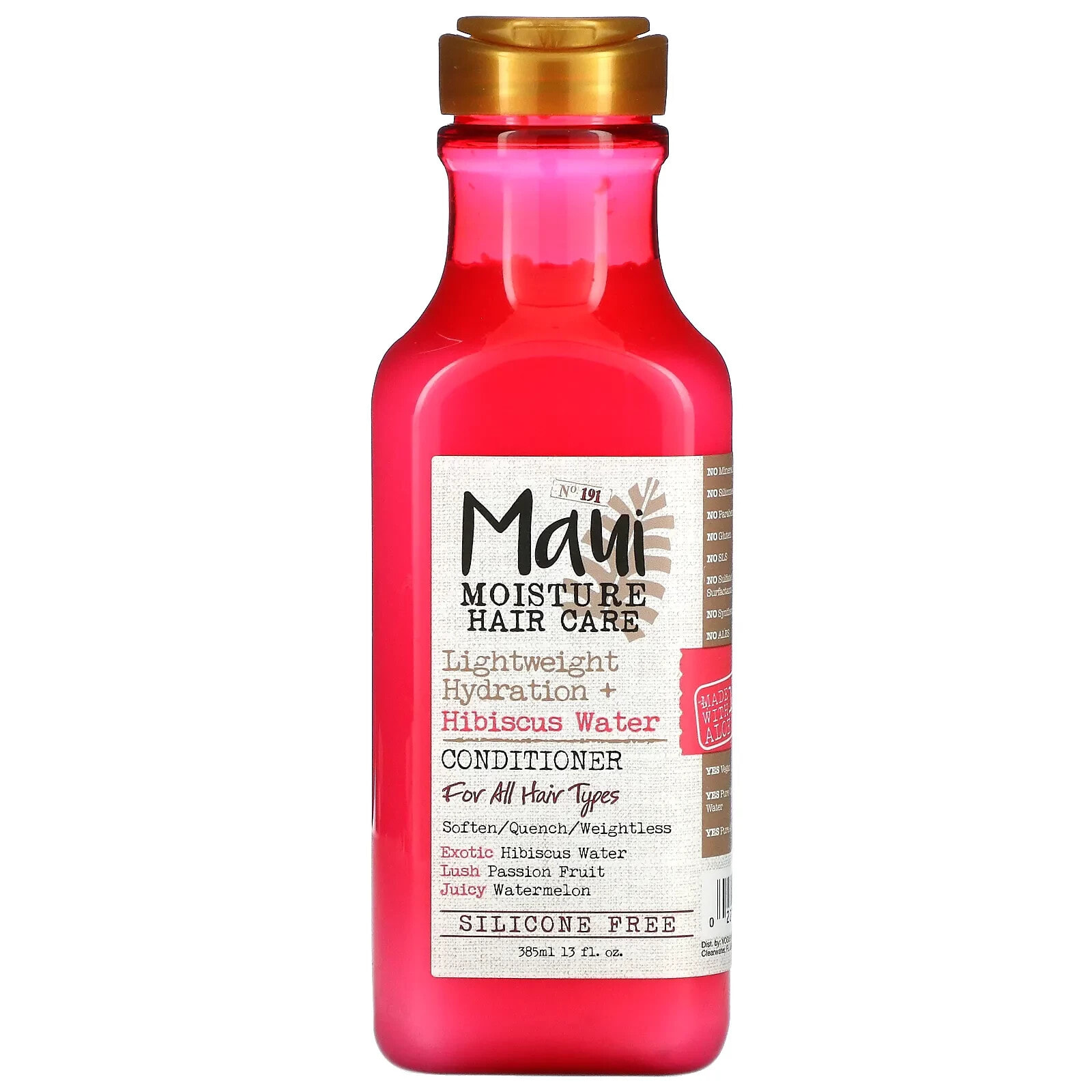 Maui Moisture Hair Care Lightweight Hydration + Hibiscus Water Conditioner Увлажняющий кондиционер с водой гибискуса для всех типов волос 385 мл