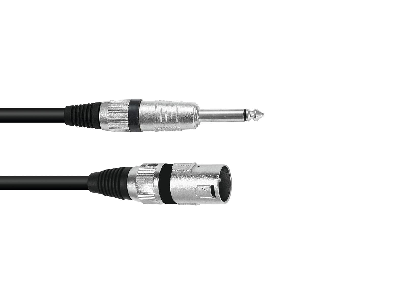 3022519C - XLR (3-pin) - Male - 6.35mm - Male - 5 m - Black