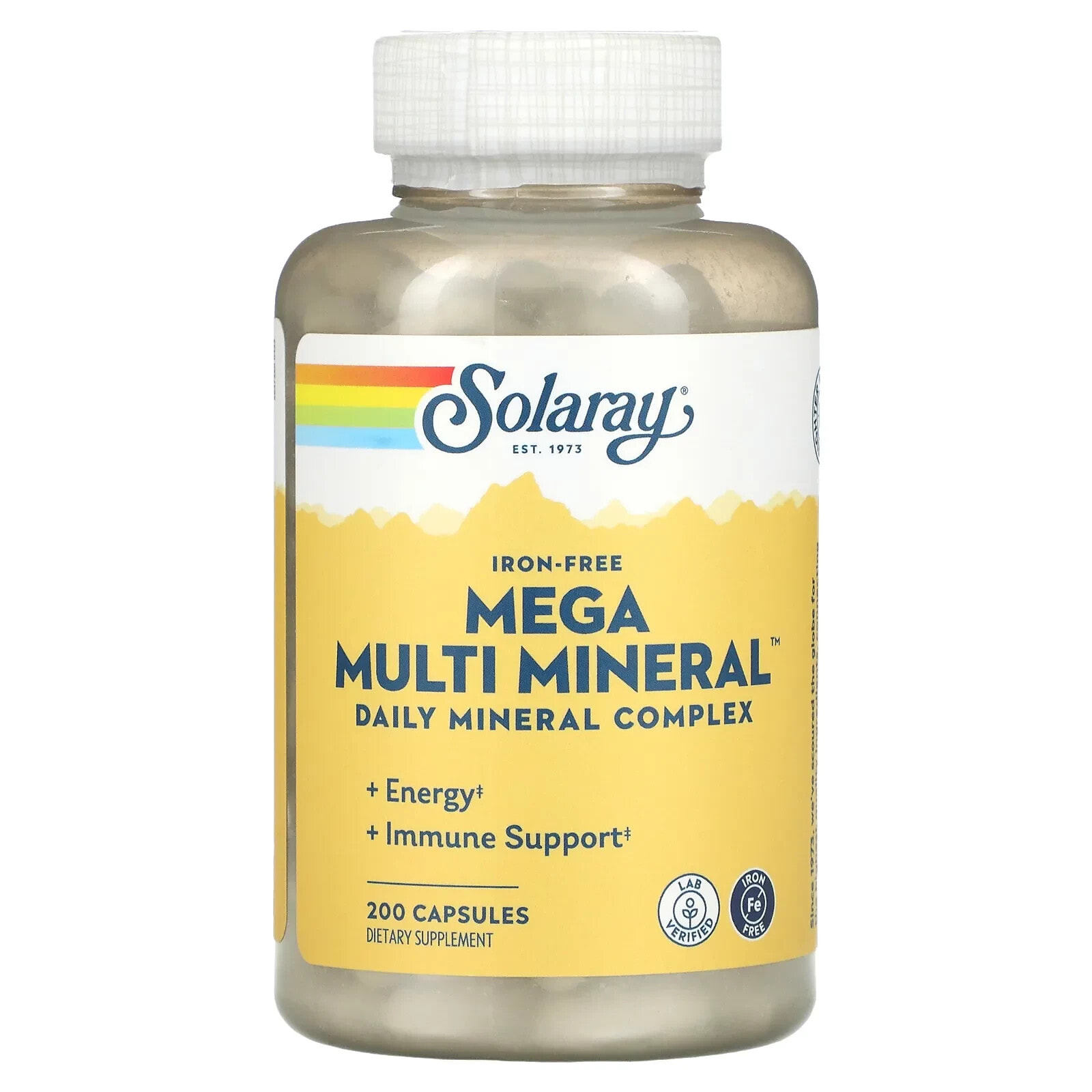 Mega Multi Mineral, Iron Free, 200 Capsules