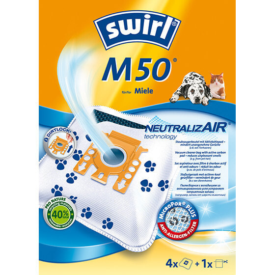 Мешок для пыли Swirl M 50 NeutralizAir 4006508202584