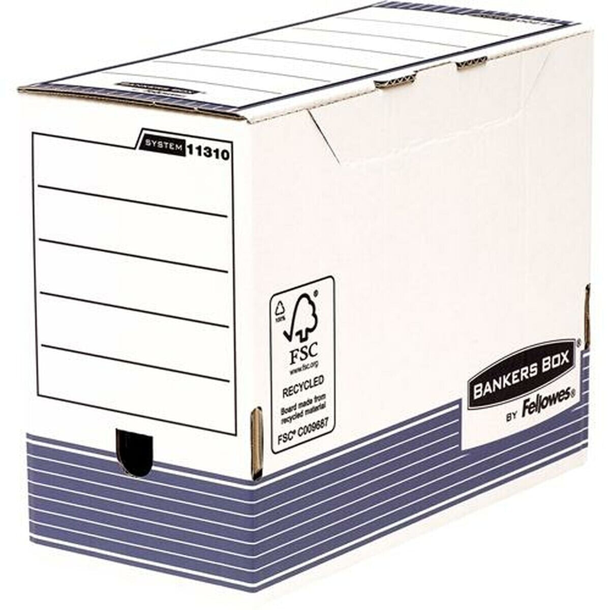 File Box Fellowes 10 Units Blue White A4