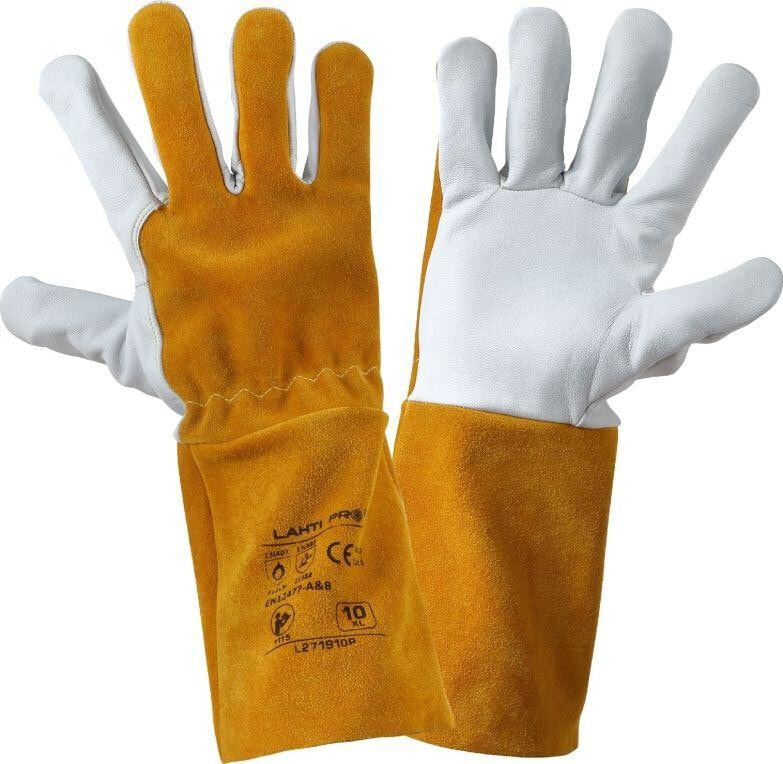 Lahti Pro Welding Gloves in Goatskin and Cowhide 10 "(L271910P)