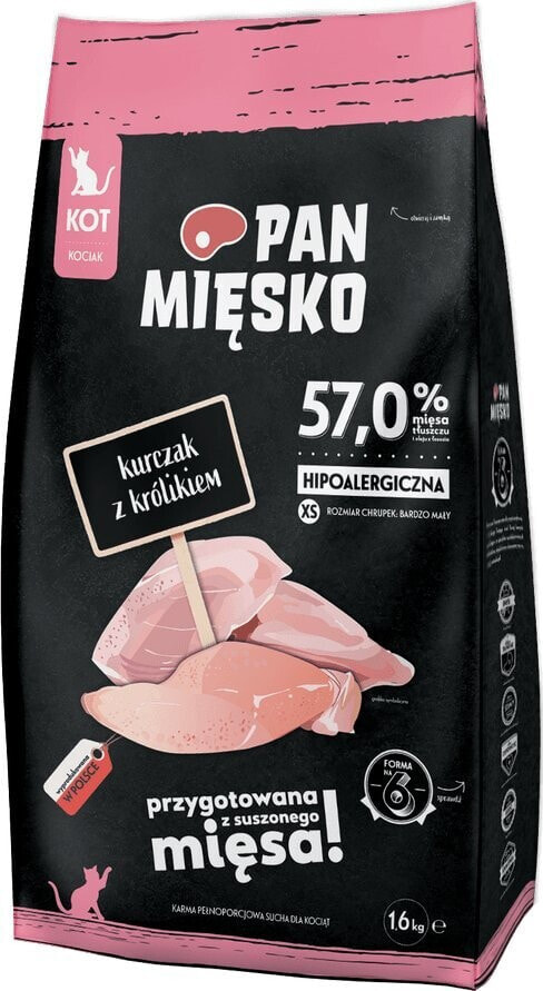 Pan Mięsko Kurczak z królikiem dla kociąt XS 1.6 kg