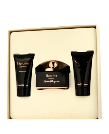 Salvatore Ferragamo Signorina Misteriosa 50 ml EdP Set mit 2x Pflege