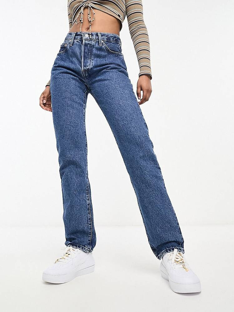 Levi's – 501 Original – Jeans in mittelblauer Waschung