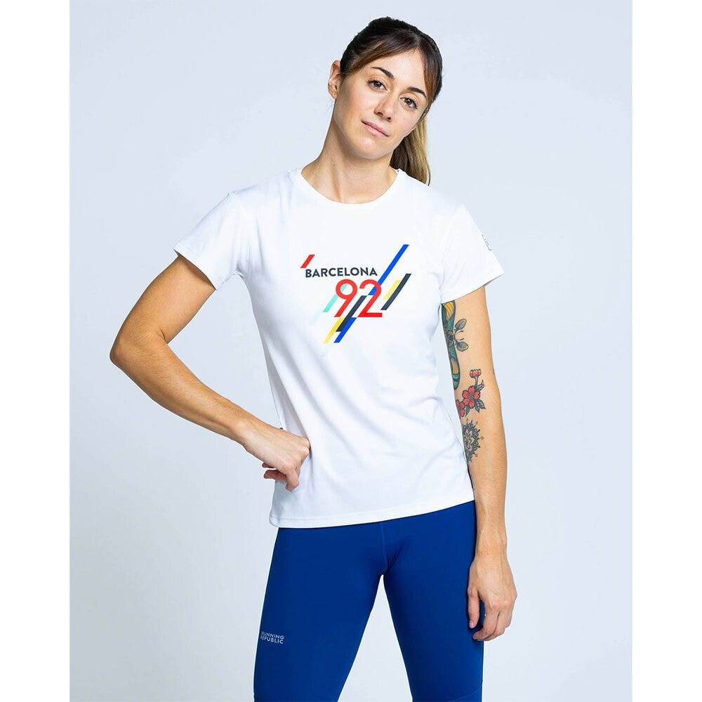 THE RUNNING REPUBLIC Barcelona 92 Short Sleeve T-Shirt