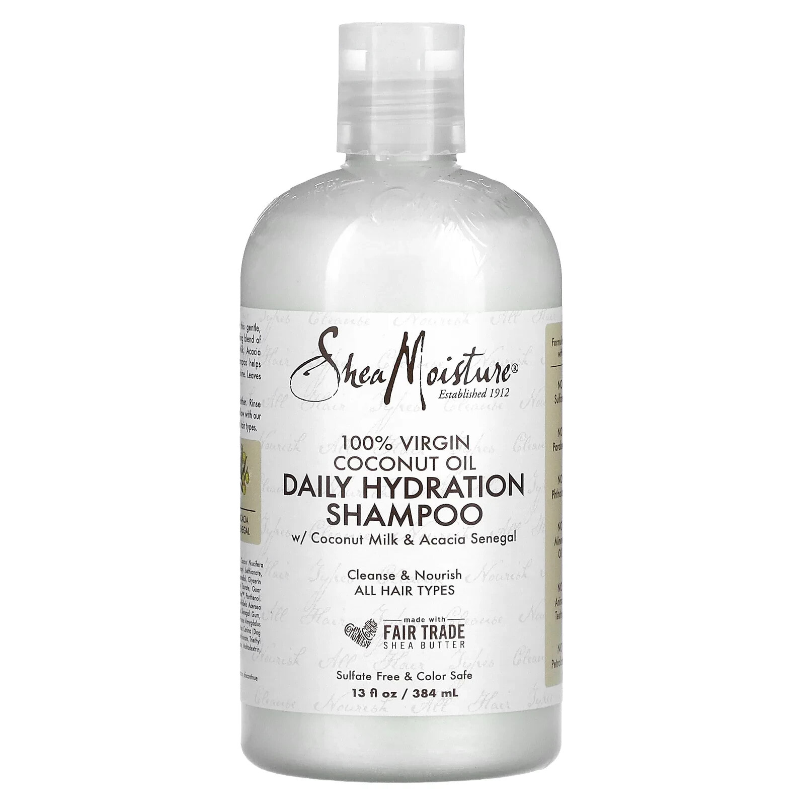 SheaMoisture, Daily Hydration Shampoo with Coconut Milk & Acacia Senegal, 13 fl oz (384 ml)