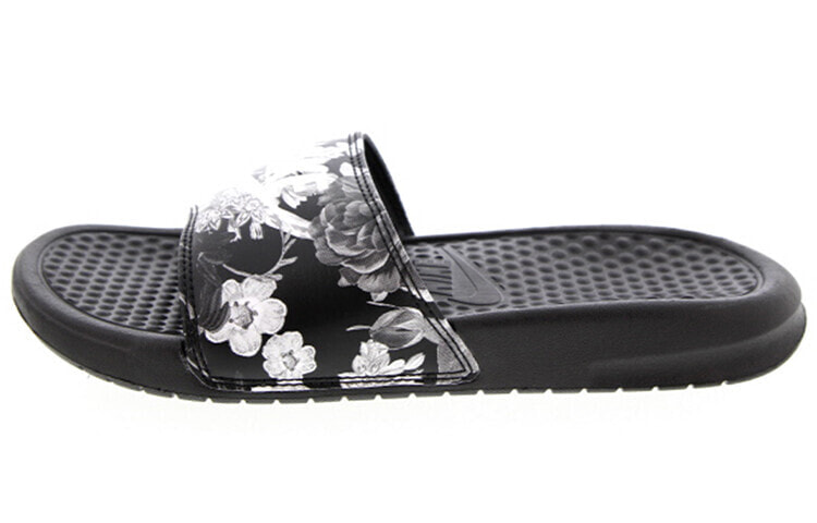 Nike FA18 WMNS BENASSI JDI PRINT 花卉拖鞋 女款 黑 / Спортивные тапочки Nike FA18 WMNS BENASSI JDI PRINT