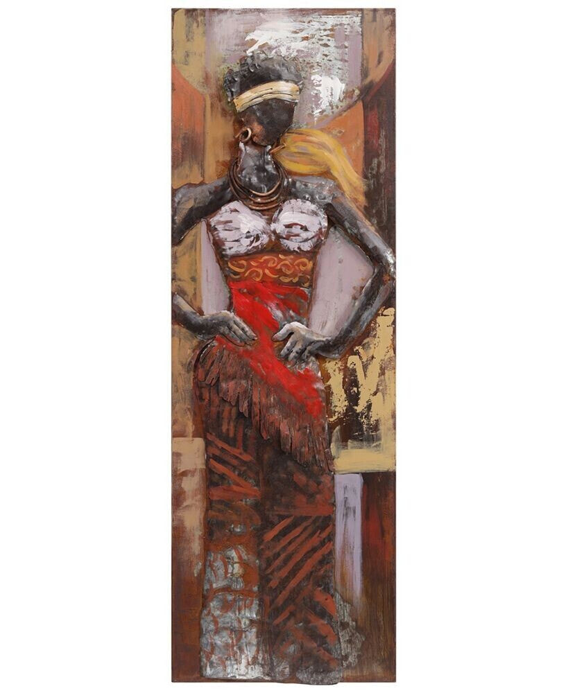 Miss-tic Mixed Media Iron Hand Painted Dimensional Wall Art, 60