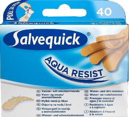 Salvequick Aqua Resist plasters, waterproof 1op-40pcs