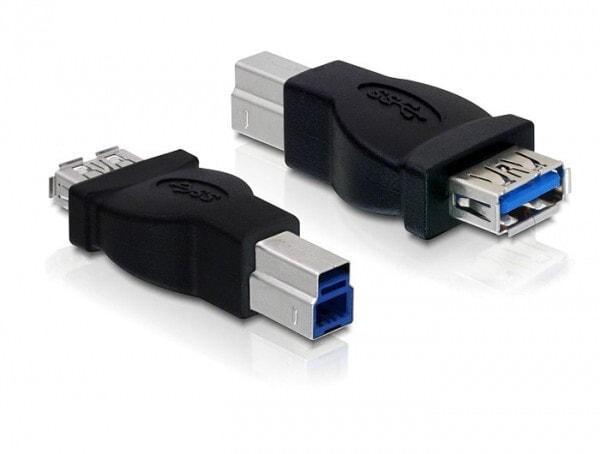DeLOCK USB 3.0 Adapter USB 3.0-B M USB 3.0-A FM Черный 65179