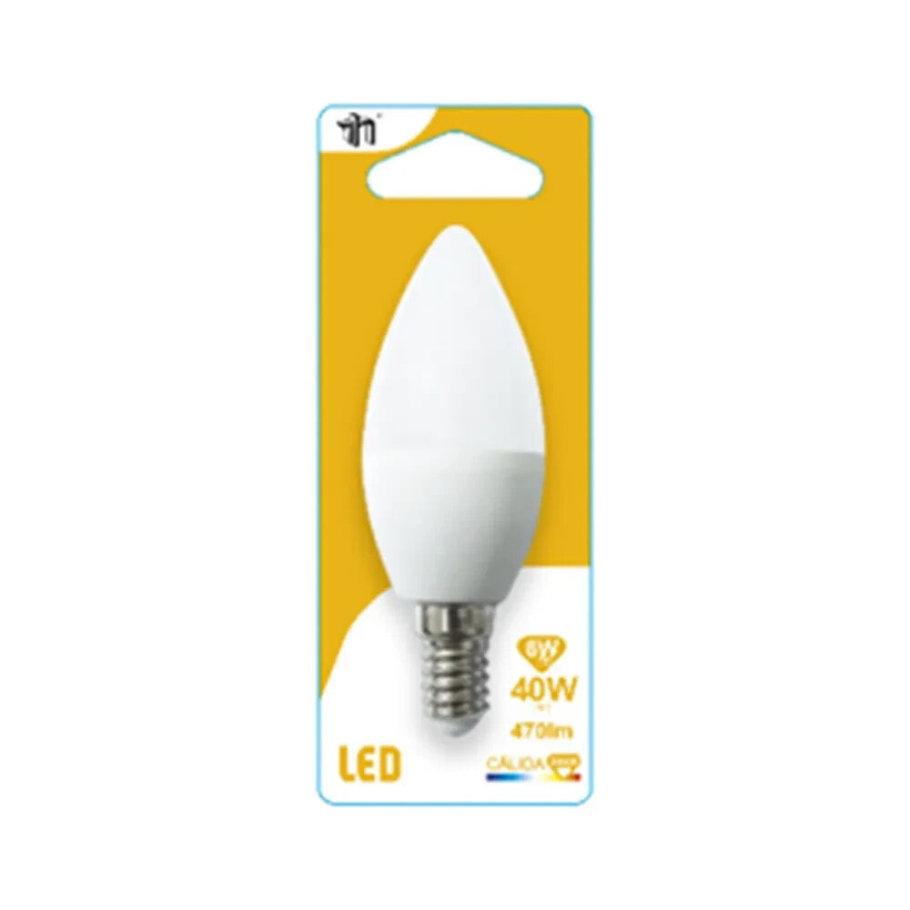 7HSEVENON Led Candle Bulb C37 E14 = 470Lm 3000K 15000H BL1 6W 40W