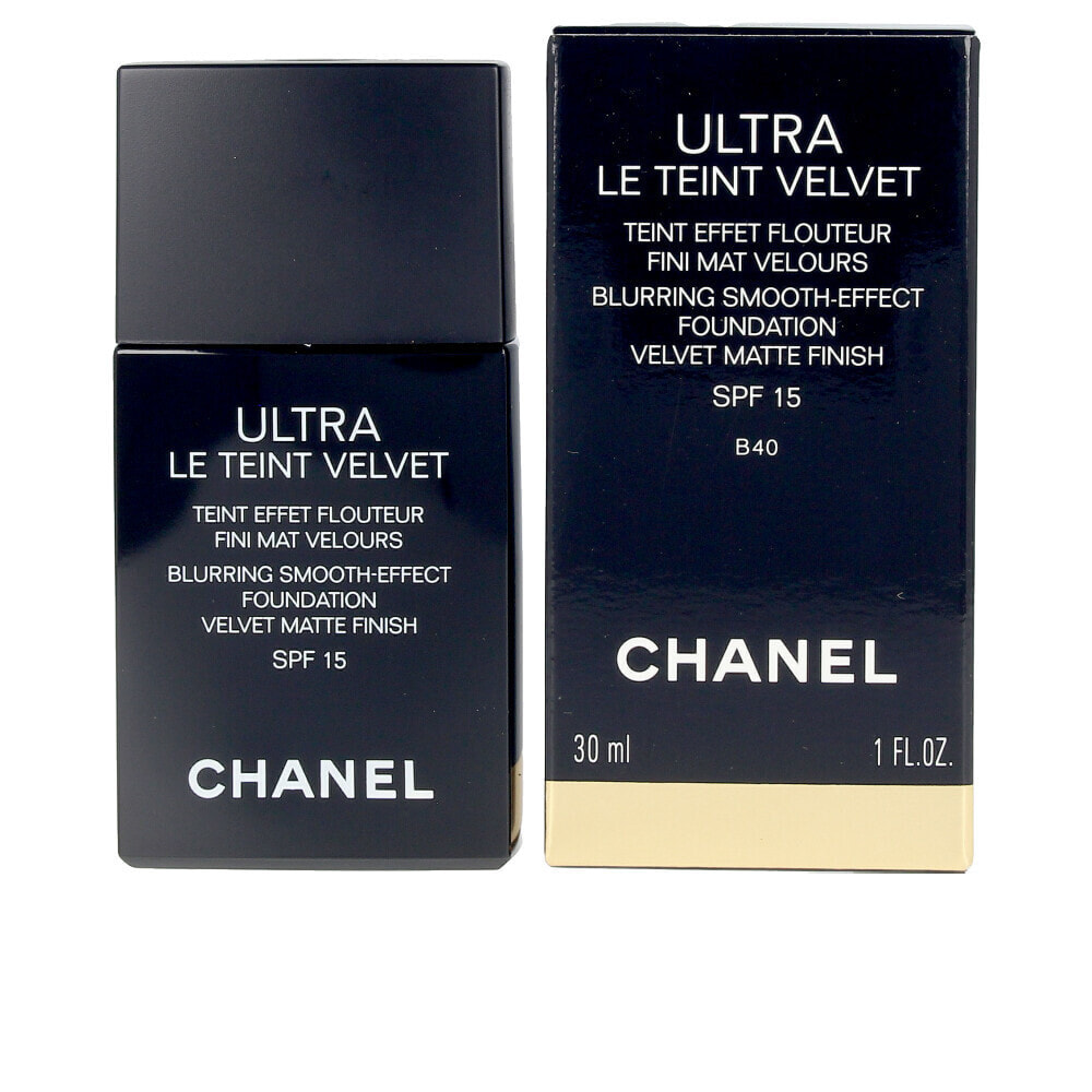 Chanel Ultra Le Teint Velvet  SPF15 Ультралегкий стойкий матовый флюид  #B40 30 мл