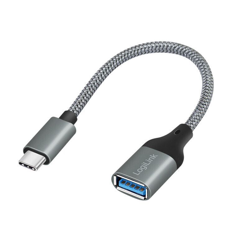 KAB Adapter USB-C> USB-A ST-BU 0.15m Dark Grey - Adapter - Digital