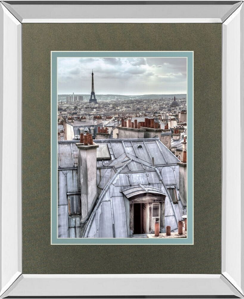 Classy Art paris Rooftops by Assaf Frank Mirror Framed Print Wall Art, 34