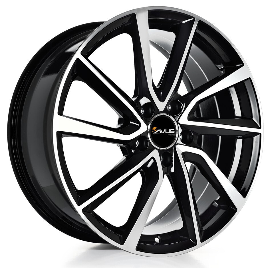 Колесный диск литой Avus Racing AC-518 black polished 8.5x20 ET40 - LK5/114 ML73.1