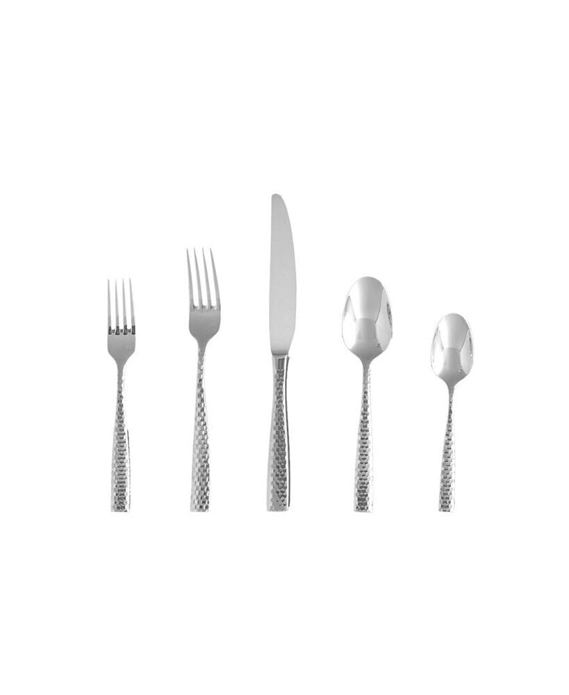 Fortessa lucca Faceted 20pc Flatware Set