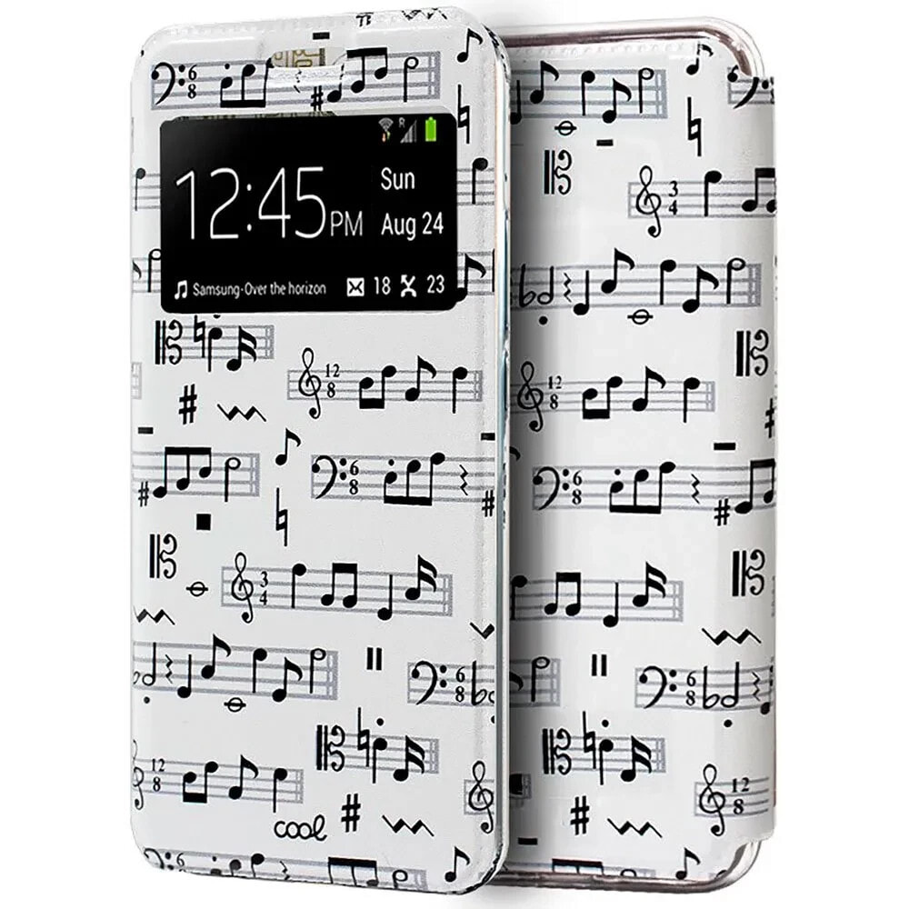 COOL Xiaomi Mi 9 SE Drawings Music flip phone case