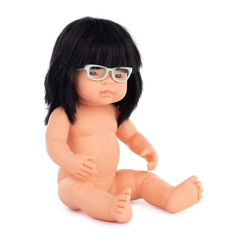 MINILAND Asian With 38 cm Glasses Baby Doll