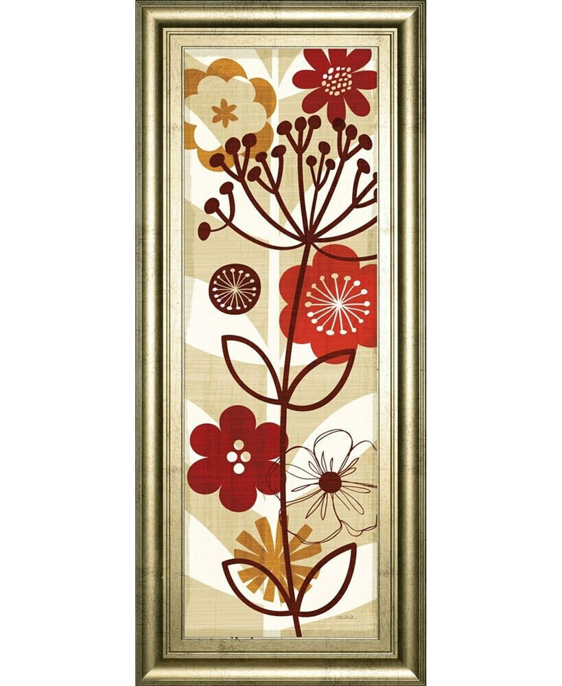 Classy Art floral Pop Panel Il by Mo Mullan Framed Print Wall Art - 18