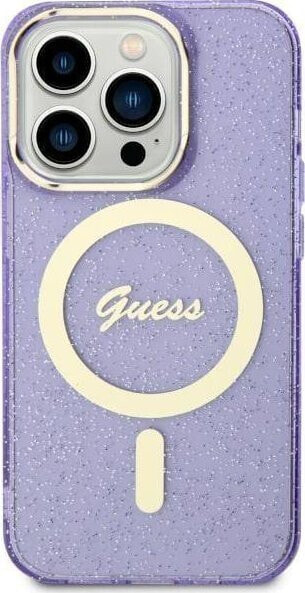 Guess Etui Guess GUHMN61HCMCGU Apple iPhone 11/XR purpurowy/purple hardcase Glitter Gold MagSafe