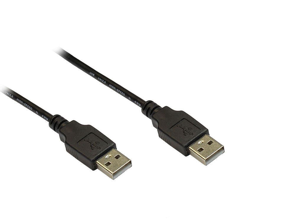 Alcasa USB 2.0, 1.8m USB кабель 1,8 m USB A Черный 2212-AA2S