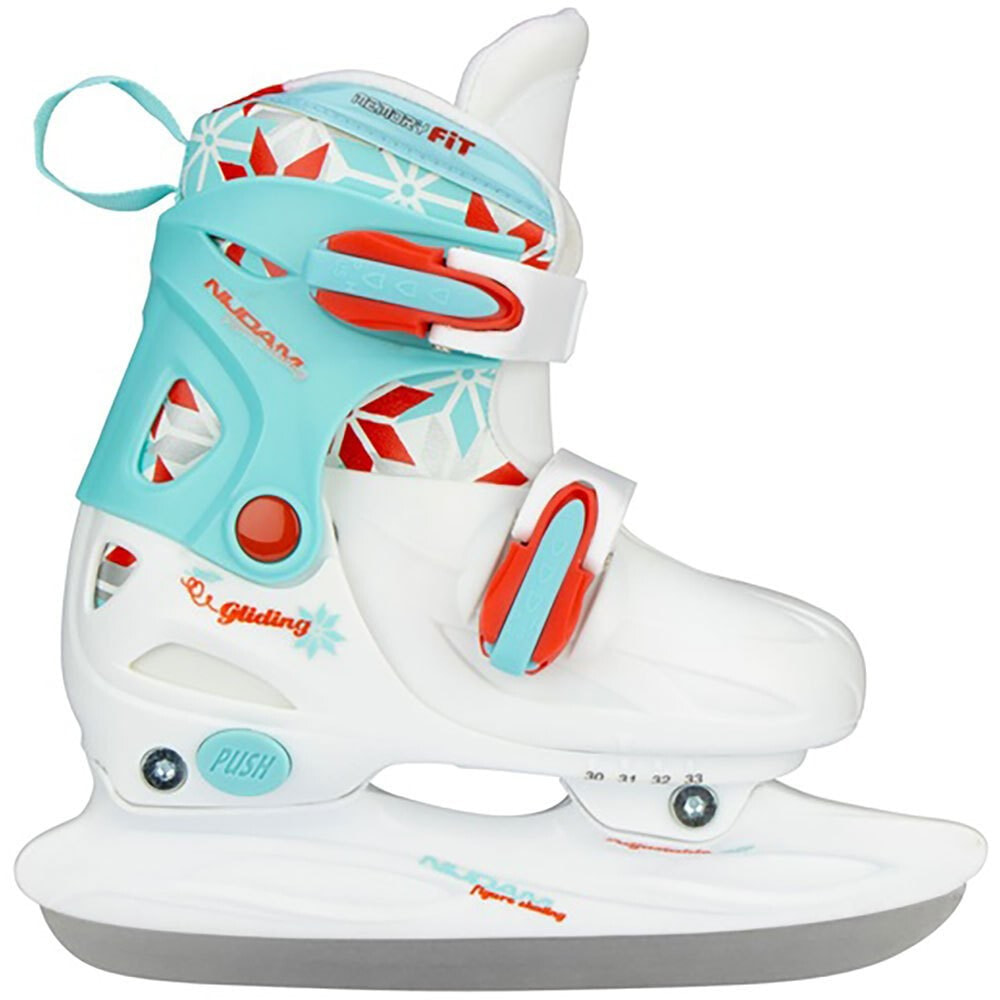NIJDAM Hard Boot Adjustable Figure Skating Ice Skates Girls