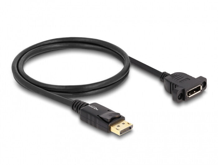 87825 - 1 m - DisplayPort - DisplayPort - Female - Male - Black