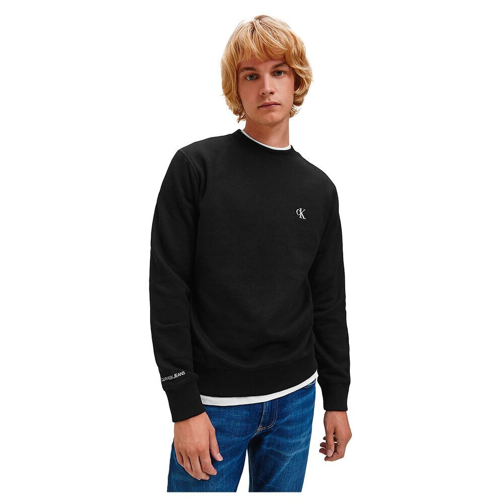 CALVIN KLEIN JEANS Cotton Blend Crew Sweatshirt