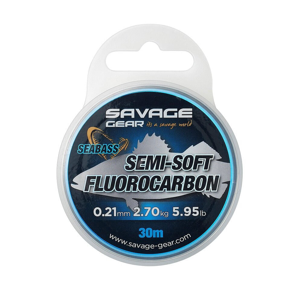 SAVAGE GEAR Semi Soft Seabass Fluorocarbon 30 m