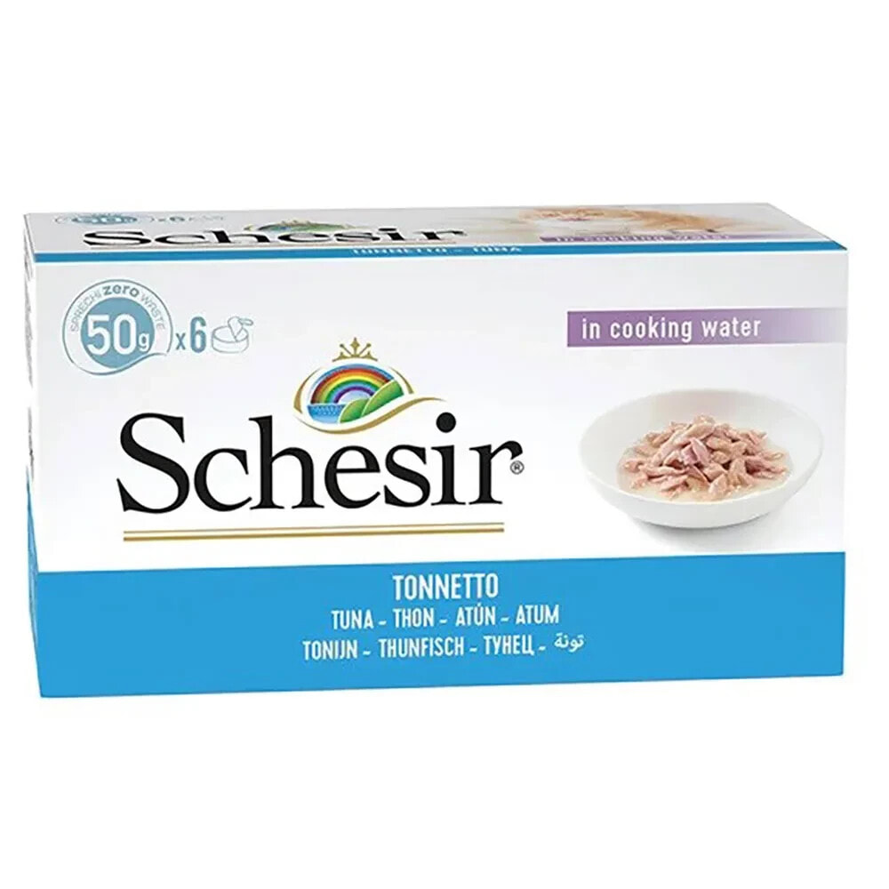 SCHESIR In cooking water tuna 6x50g wet cat food