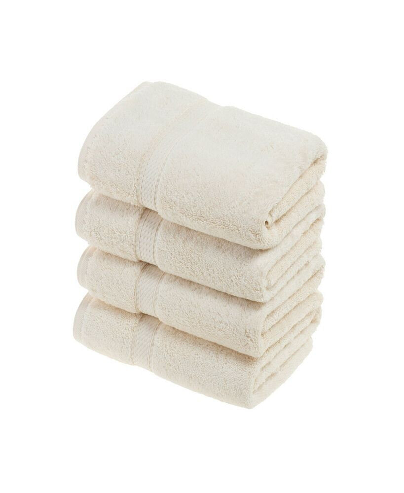 Superior highly Absorbent 6 Piece Egyptian Cotton Ultra Plush Solid Face Towel Set