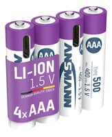 Ansmann LR03 USB-C Micro AAA -Akku Li-Ion 500 mAh 1.5 V 4 St.