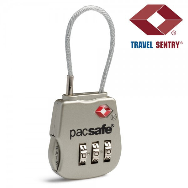 Pacsafe Prosafe 800 - Luggage padlock - Zinc - Silver - 33 mm - 10 mm - 80 mm