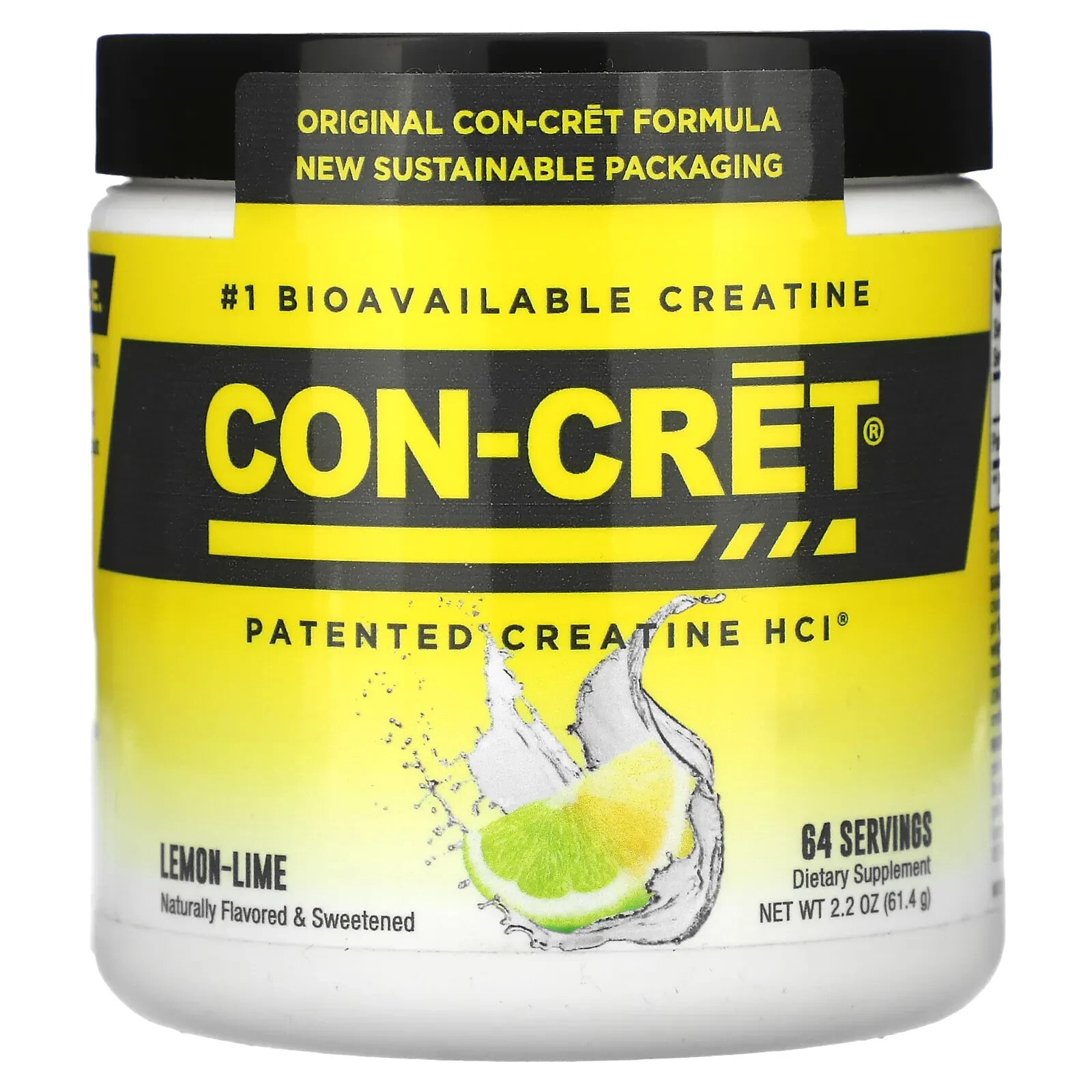 Patented Creatine HCl, Lemon-Lime, 2.2 oz (61.4 g)