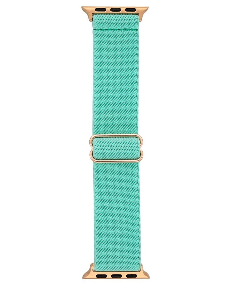 WITHit women's Teal Woven Elastic Band Compatible with 38/40/41mm Apple Watch