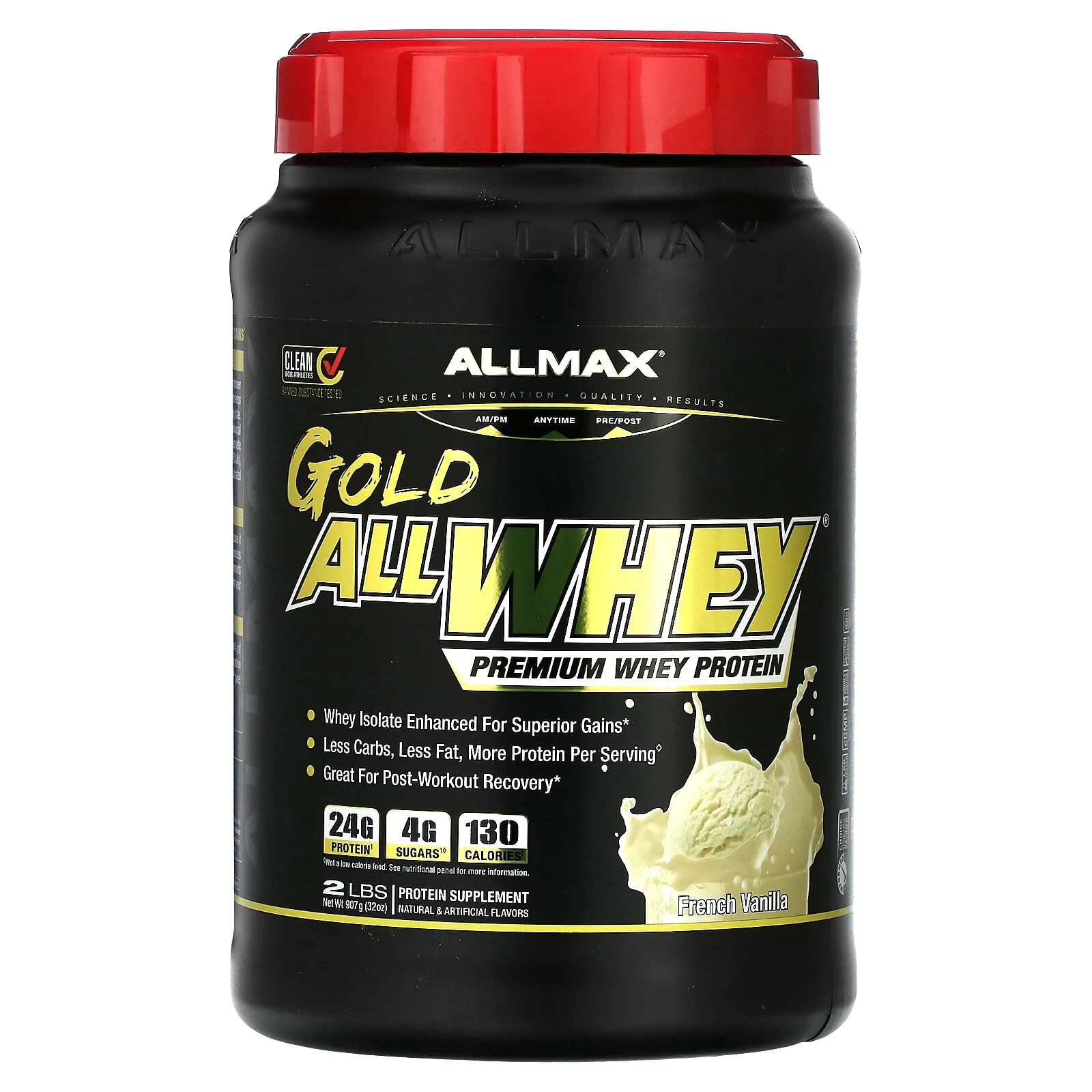 Gold AllWhey, Premium Whey Protein, French Vanilla, 5 lbs (2.27 kg)