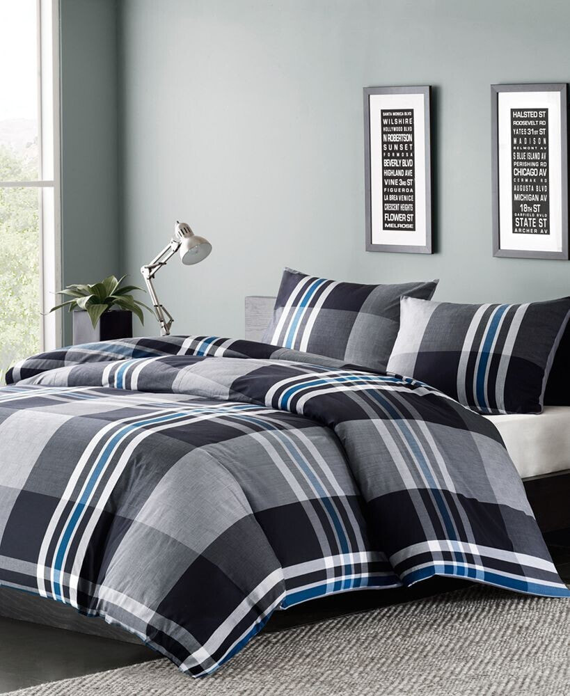INK+IVY nathan Bold Plaid 2-Pc. Duvet Cover Set, Twin