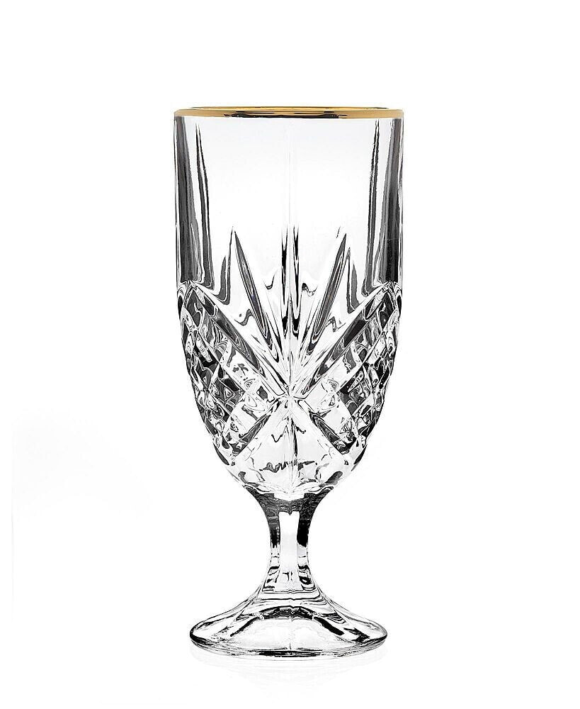Godinger dublin Gold Rim Iced Tea Glasses, Set of 4