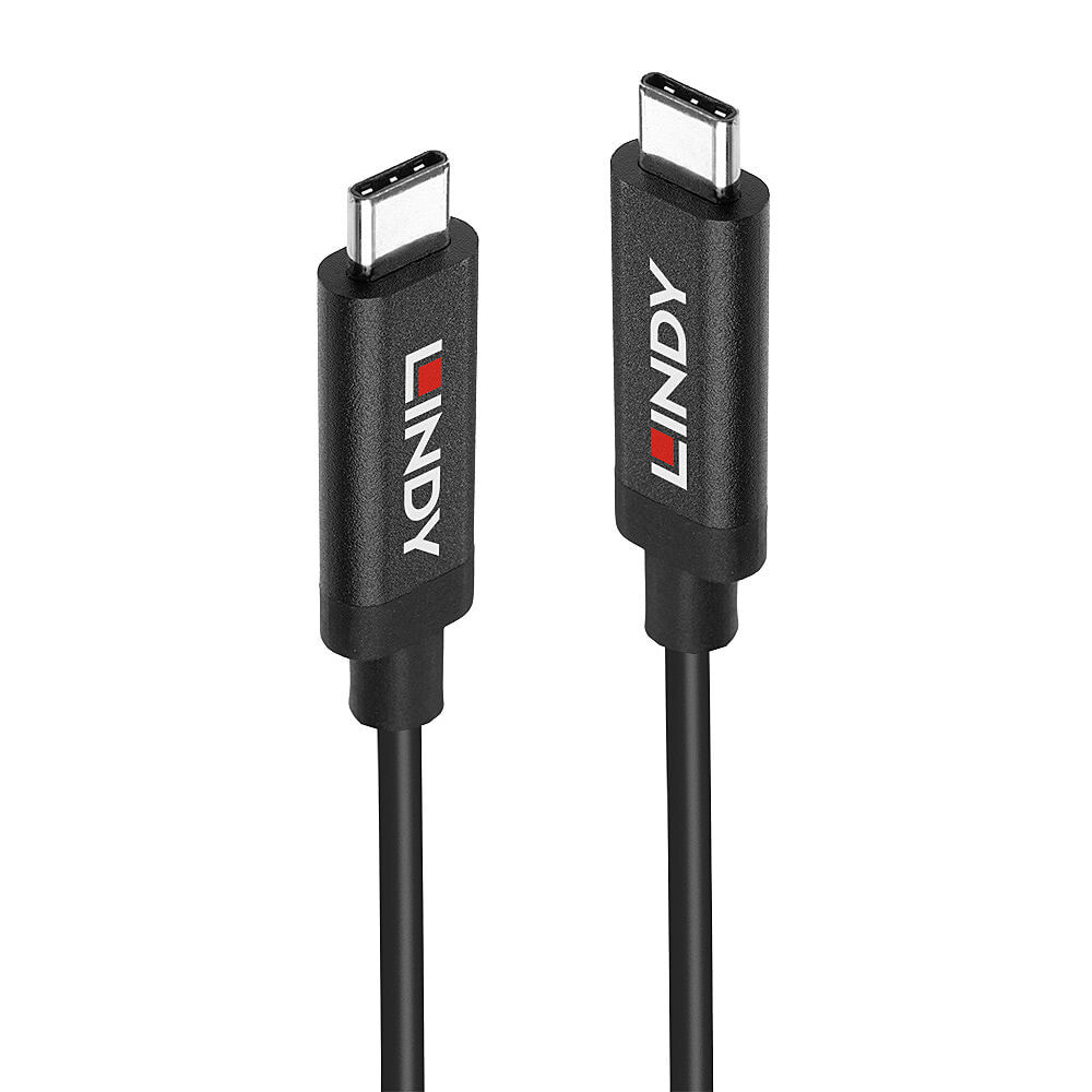 Lindy 43308 USB кабель 5 m USB 3.2 Gen 2 (3.1 Gen 2) USB C Черный