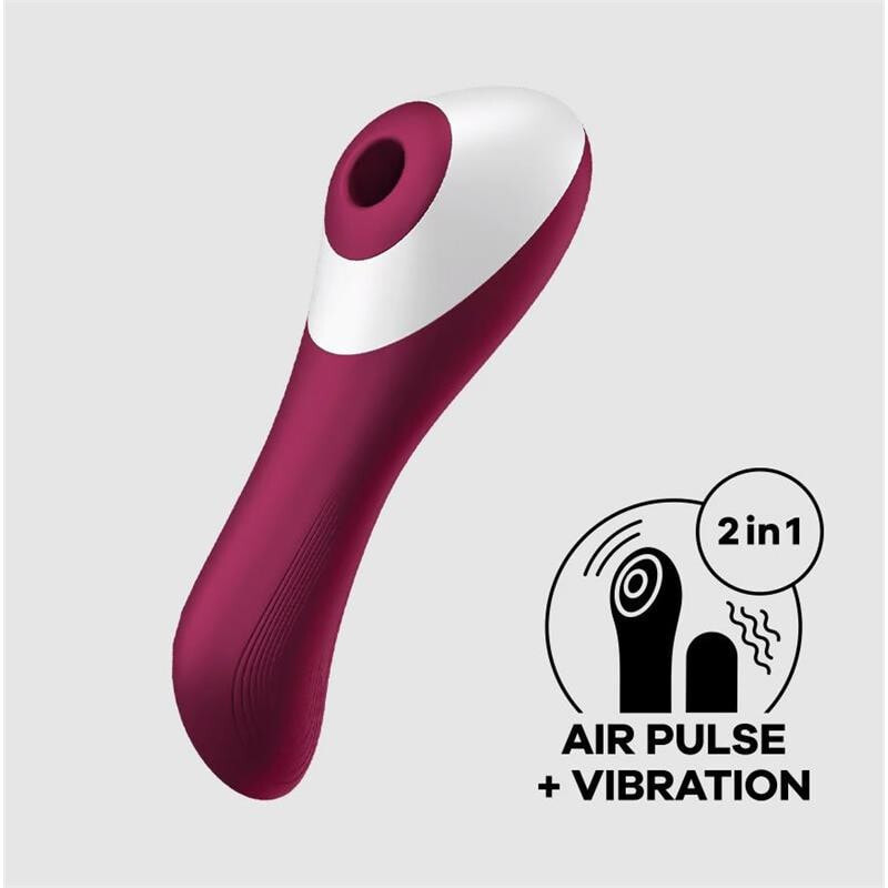 Вибратор Satisfyer Dual Crush Vibe And Clitoris Sucker USB Red