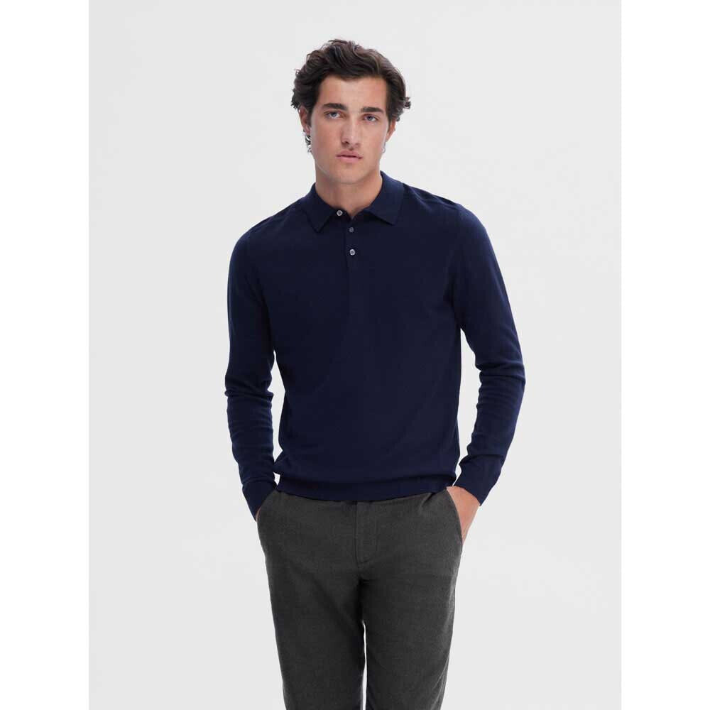 SELECTED Berg Long Sleeve Polo