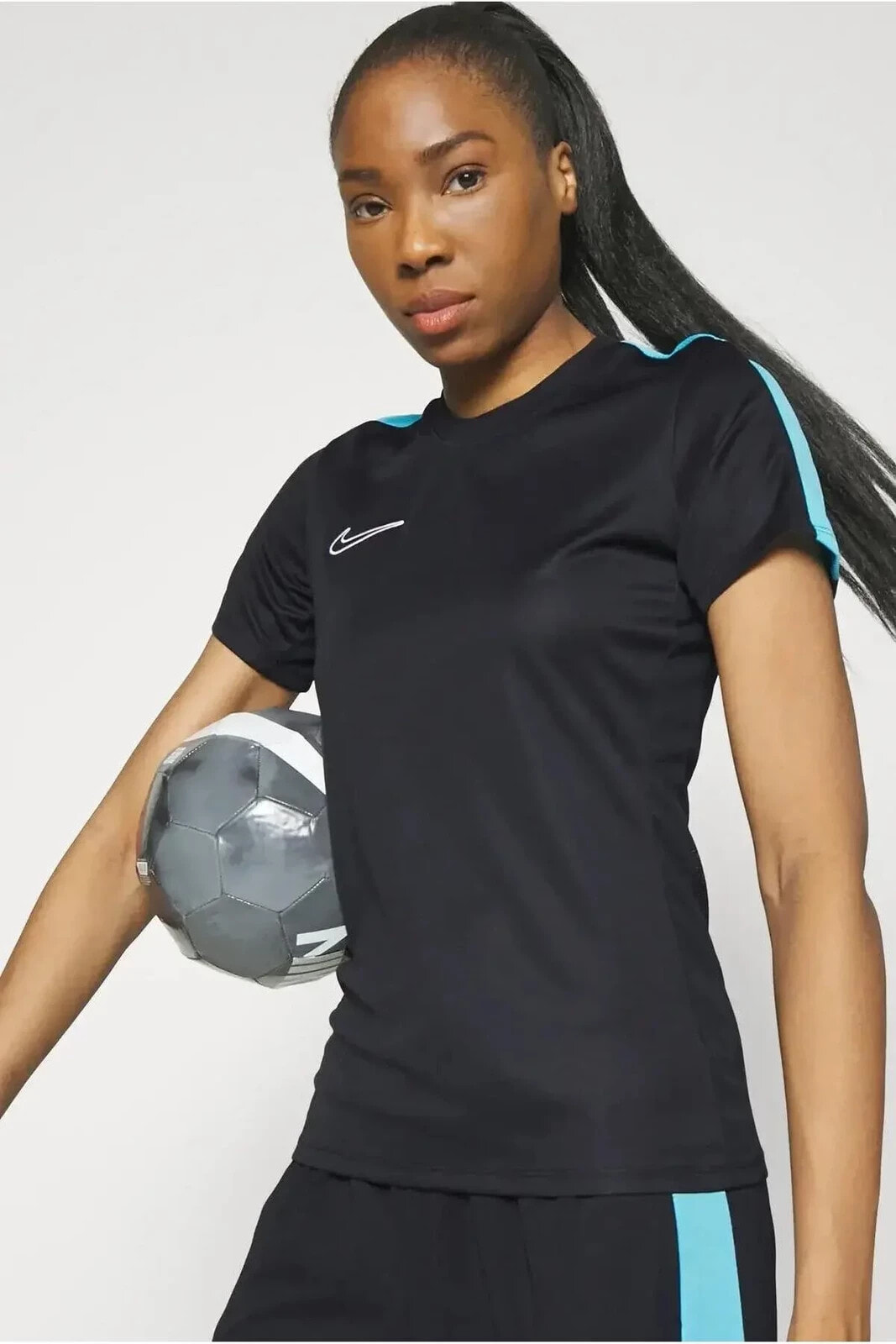 Dri-Fit Academy Standart Fit Siyah Kadın Spor Tişört