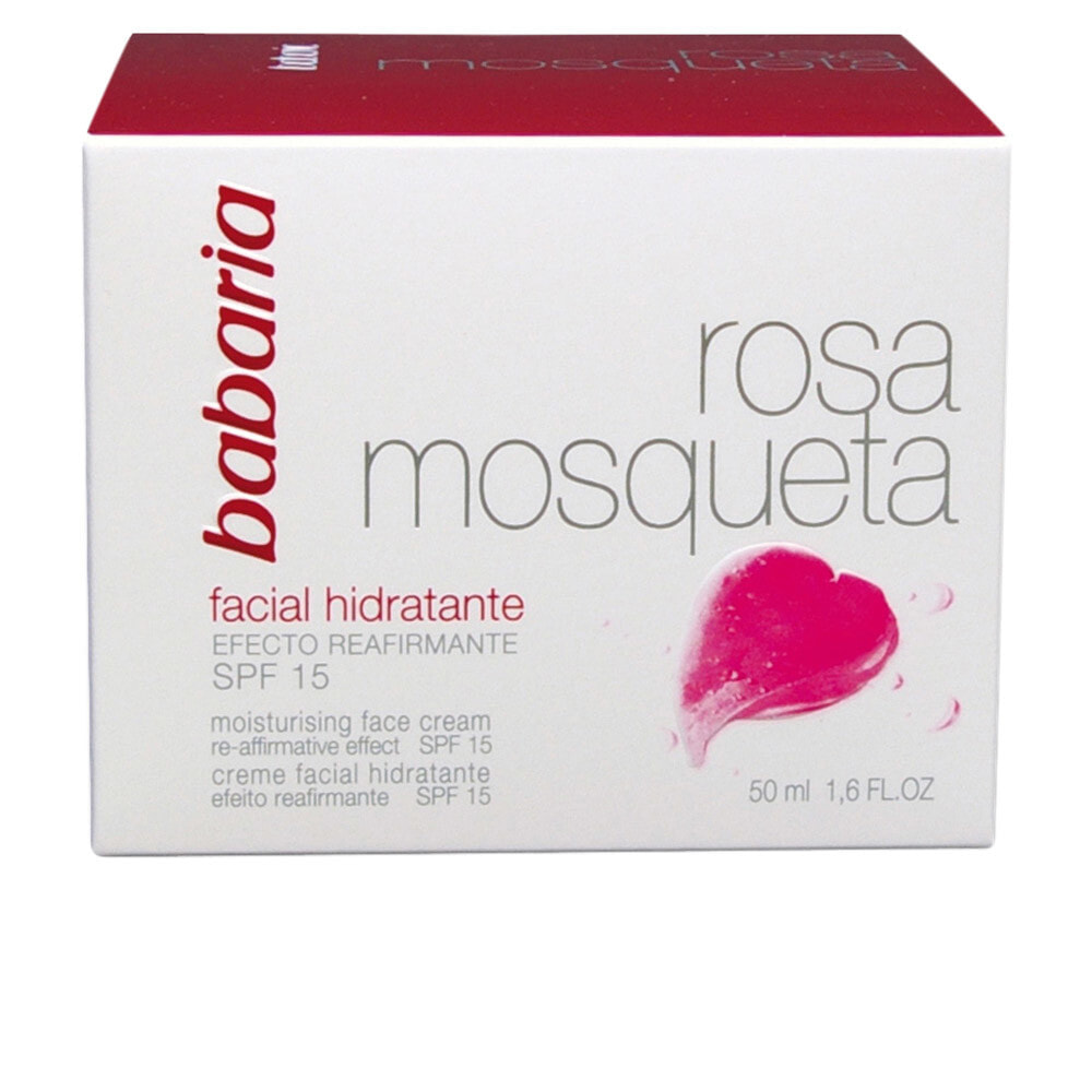 Babaria Rosa Mosqueta Facial Hidratante SPF15 Дневной увлажняющий крем с маслом шиповника,  улучшающий тон кожи 50 мл