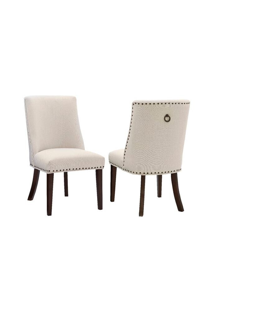 Linon Home Décor powell Furniture Allard Upholstered Dining Chairs - Set of 2