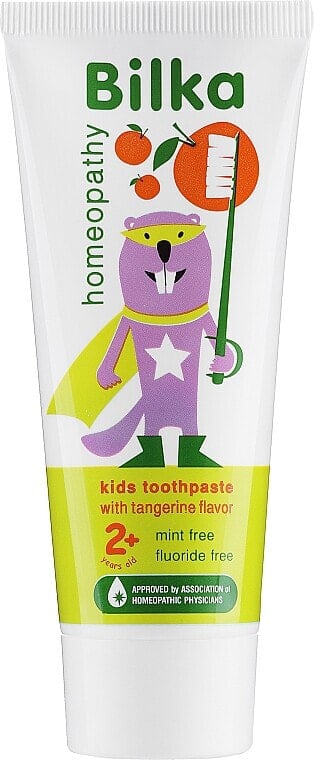 Ho­möo­pa­thische fluoridfreie Kinderzahnpasta 2+ Jahre mit Mandarinengeschmack - Bilka Homeopathy Kids 2+ Organic Toothpaste