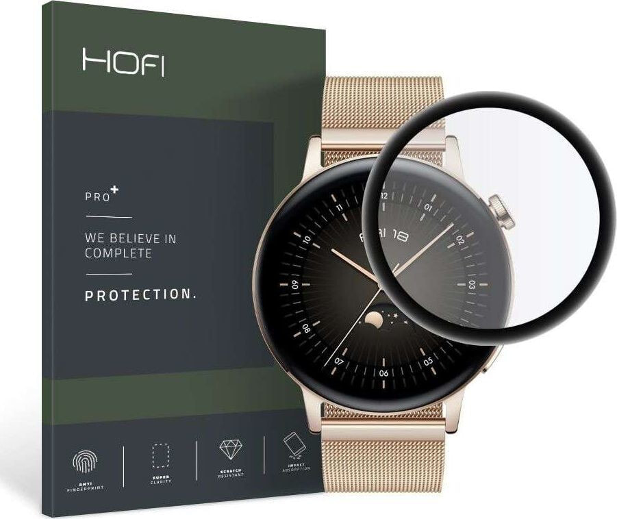 Hofi Glass Szkło hybrydowe Hofi Hybrid Pro+ do Huawei Watch GT 3 42mm Black
