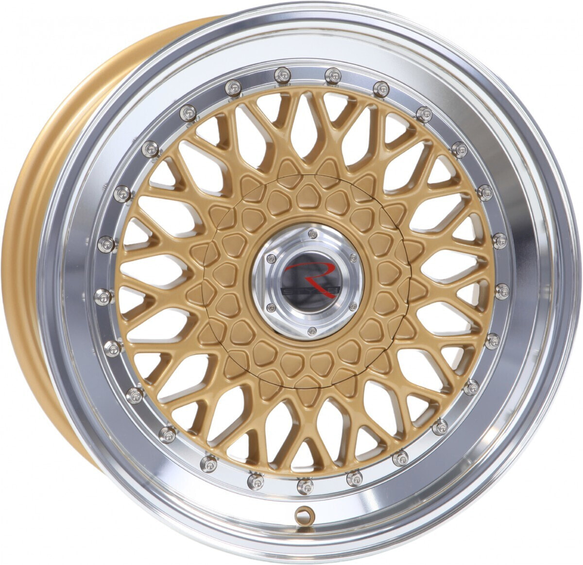 Колесный диск литой R-Style Wheels RS01 gold horn polished 8x15 ET25 - LK4/100 ML73.1